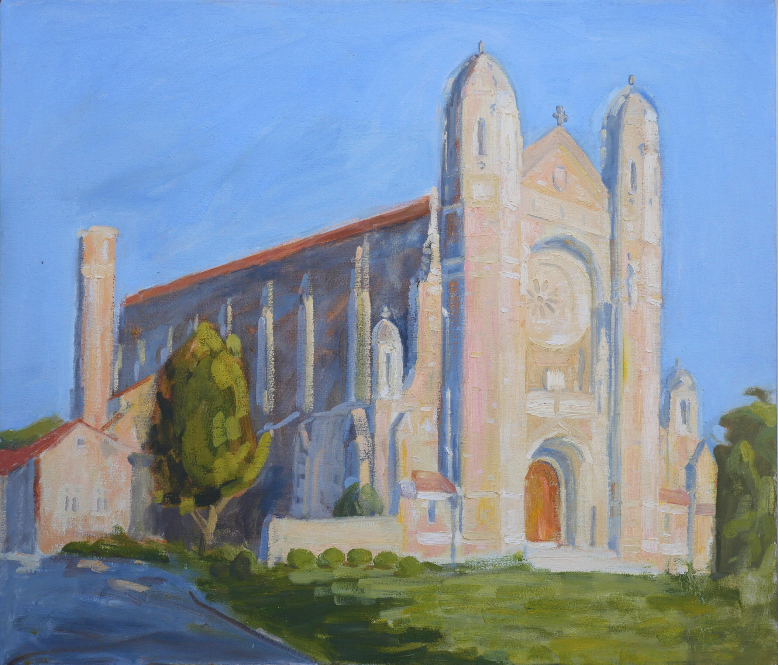 Religious art of a church (Rosary Cathedral) in Ohio