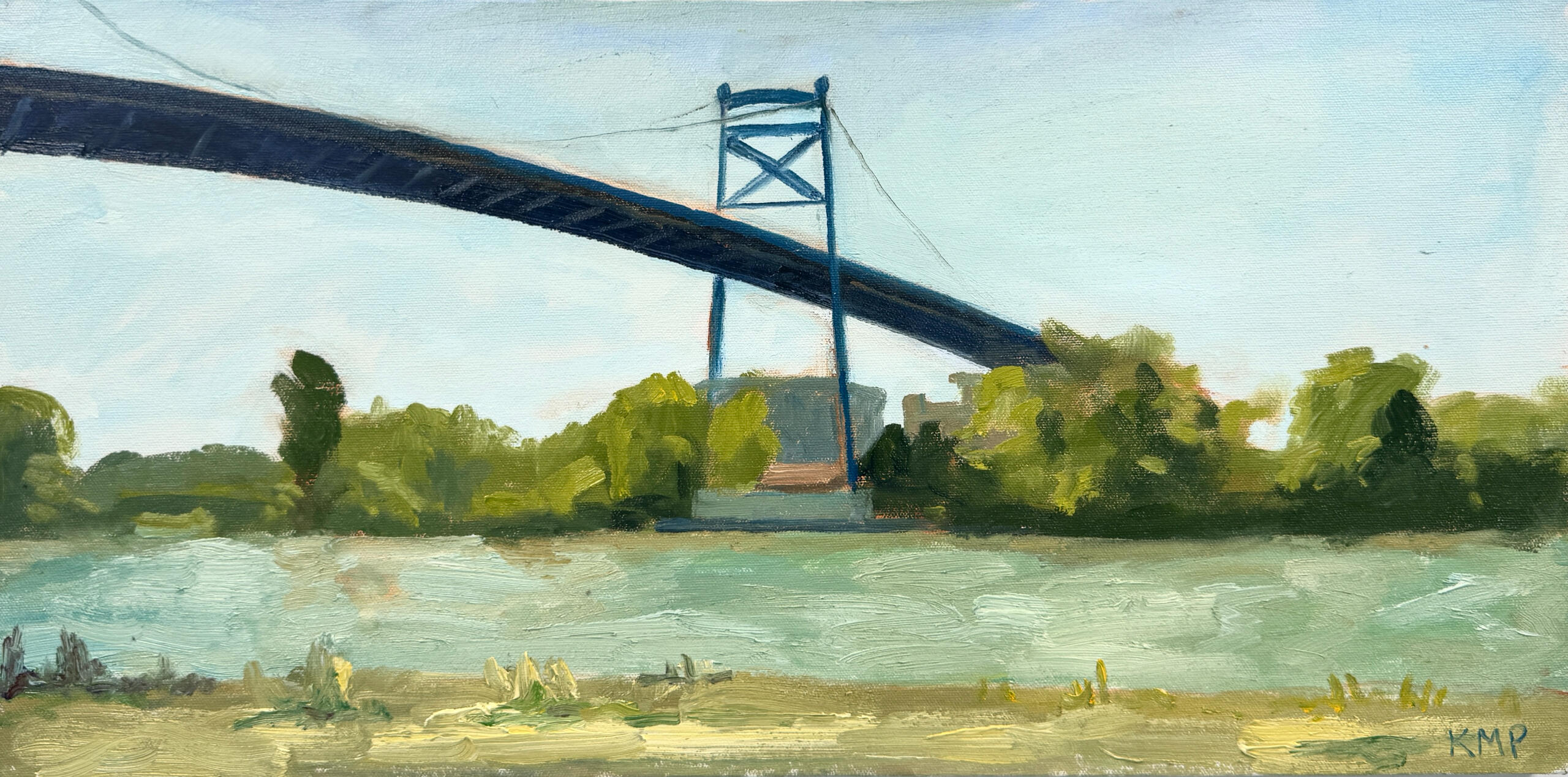 Mighty Maumee, 12x24&quot; oil on canvas, $1600