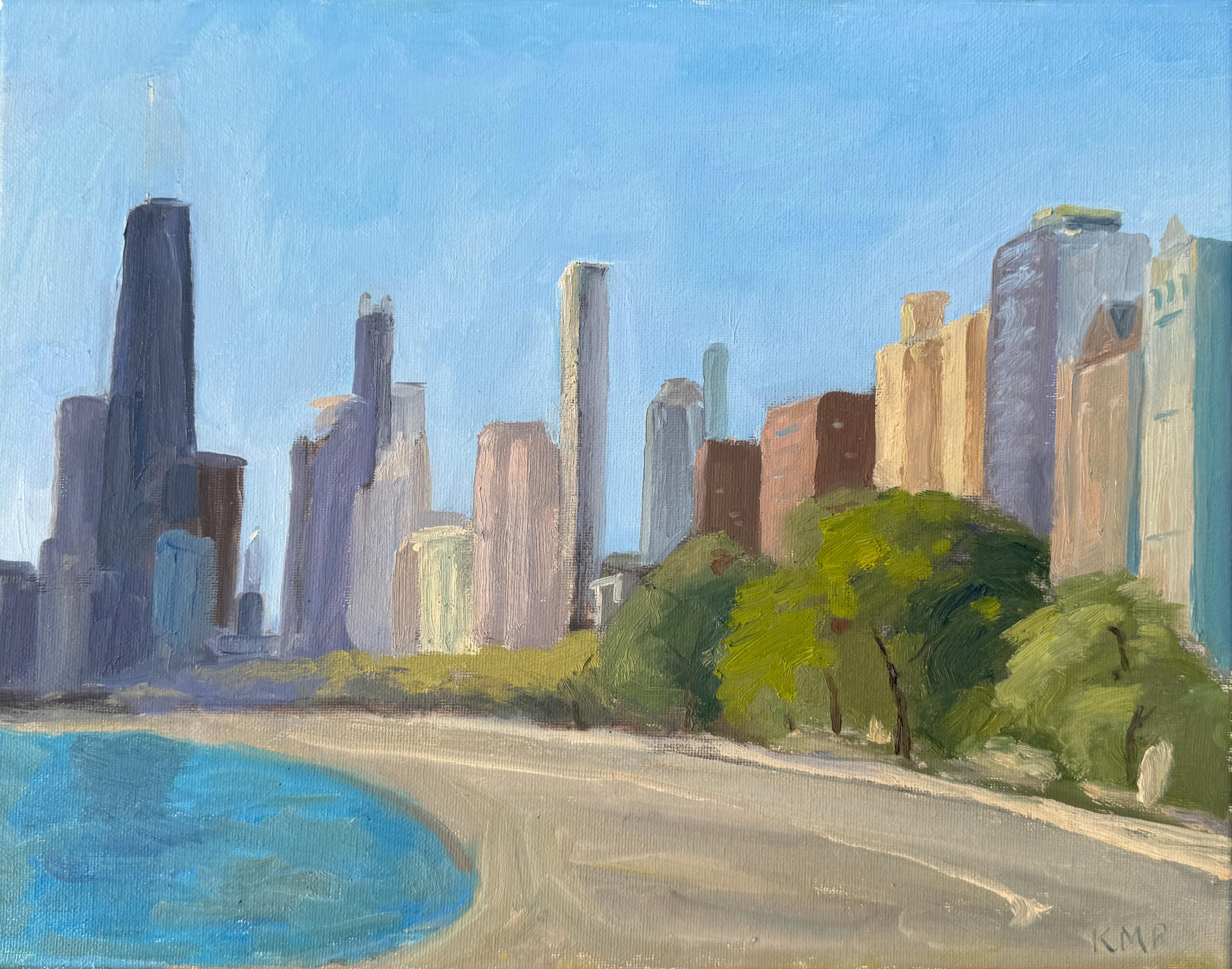 Popsicle Stand, 11x14" oil on canvas, $900